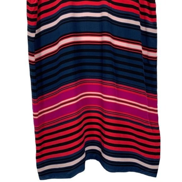 NWT Caviar Joie Dawna Multicolored Striped 100% Silk Tank Dress Size XS - Picture 5 of 11